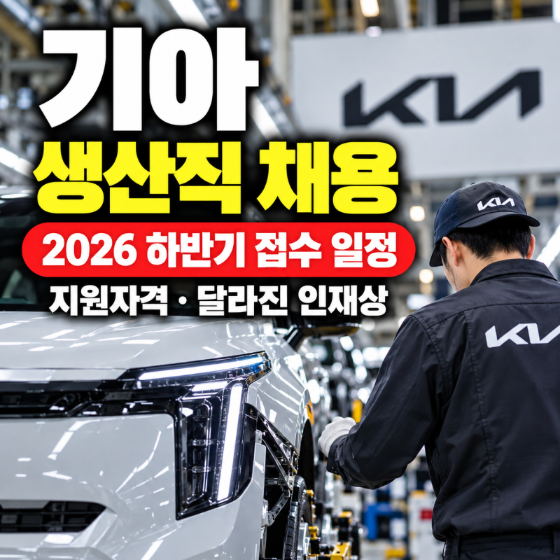 기아 생산직 채용 2026 하반기 접수 일정과 지원자격, 달라진 인재상 정리