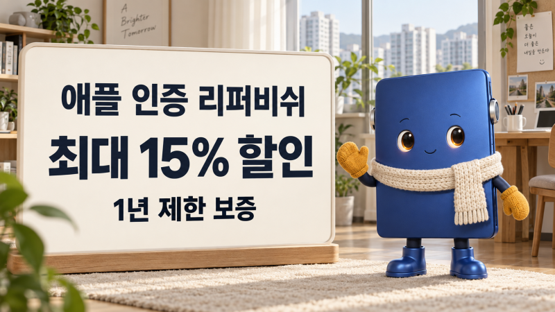애플 인증 리퍼비쉬｜최대 15% 할인, 새 제품보다 이득일까