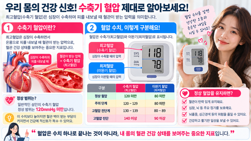 최고혈압 정상범위 나이별 기준 알아보기