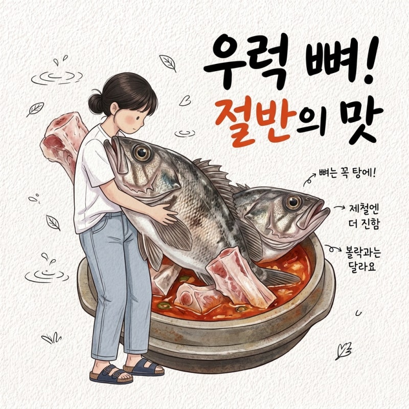 뼈 버리면 탕 맛 절반 날림 우럭 철 제철 시기 먹는법 매운탕 볼락 차이
