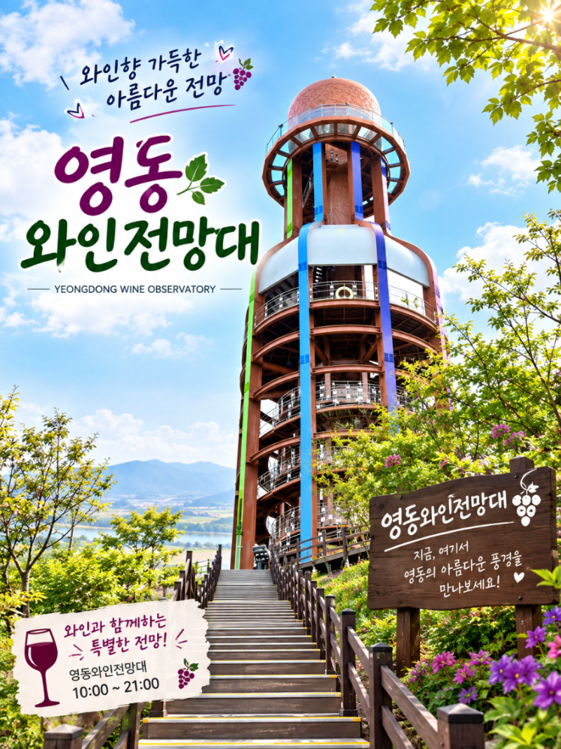 영동 와인전망대 명절 연휴 방문 후기