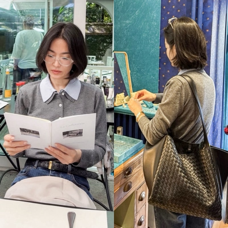 송혜교가 입은 강민경 아비에무아 니트, 함께 착용한 시계는?