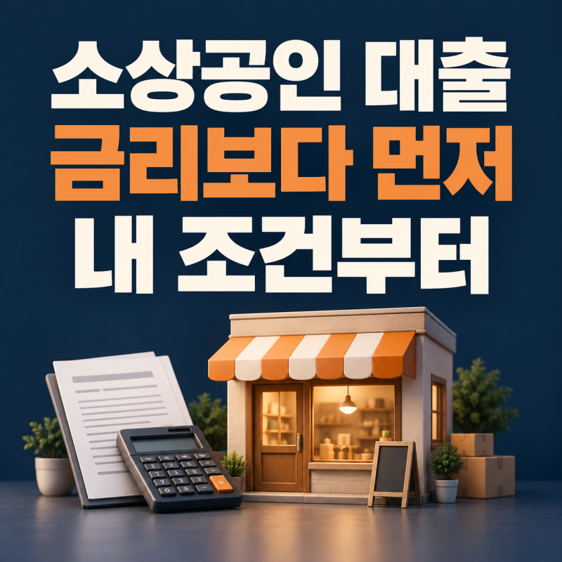 2026 소상공인 대출 A to Z｜조건·금리·한도·신청방법 총정리