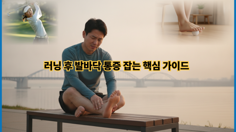 족저근막염 테이핑 & 골프공 마사지: 러닝 후 발바닥 통증 잡는 핵심 가이드