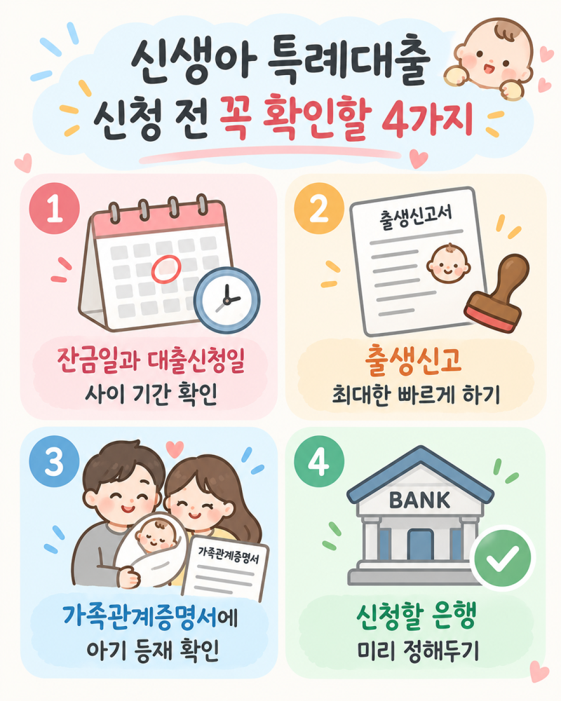신생아 특례대출 신청방법｜기금e든든 50일·출생신고·적격까지 실제 후기