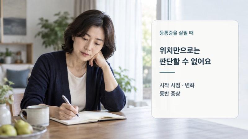 췌장암 등통증 부위, 명치에서 등으로 이어질 때 확인할 점