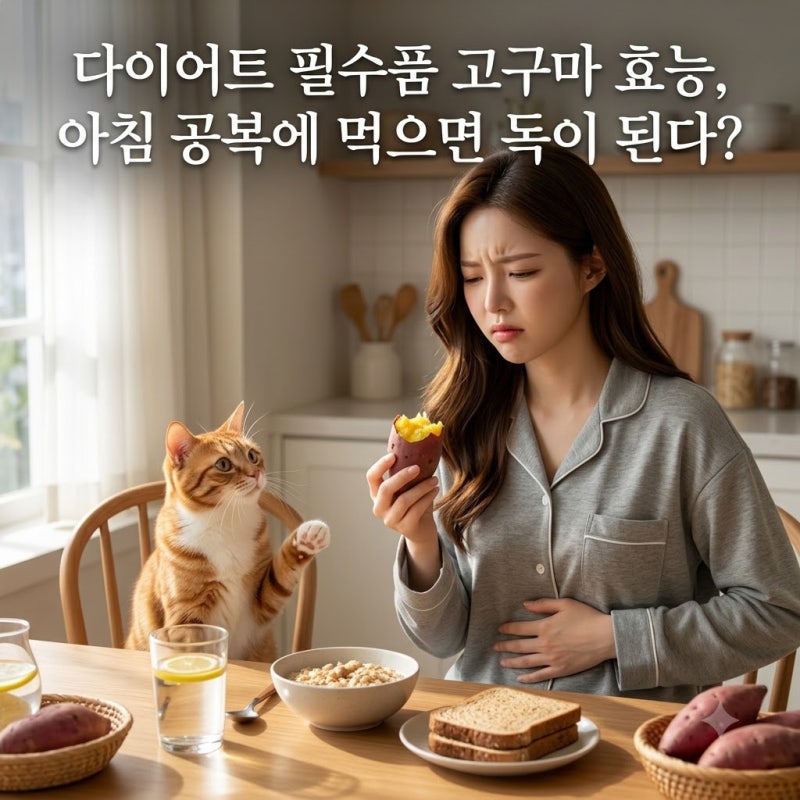 다이어트 필수품 고구마 효능, 아침 공복에 먹으면 독이 된다?
