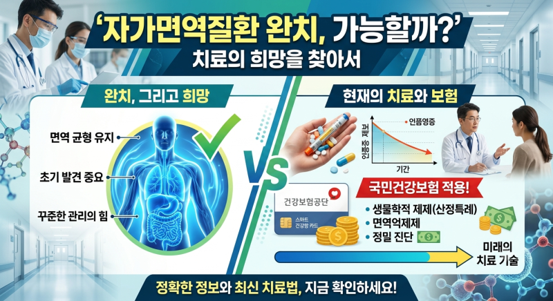 자가면역질환 치료방법, 완치 가능할까? 약물치료부터 보험적용까지