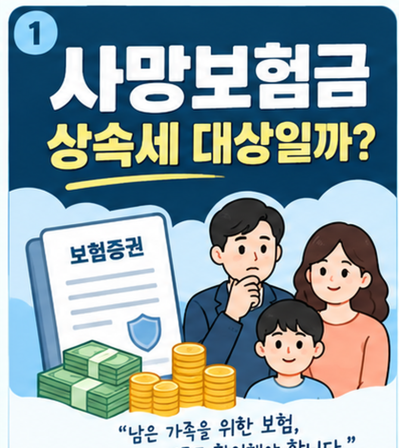 아버지 사망보험금 1억원 받으면 상속세? 계약자·보험료 납부자가 더 중요합니다