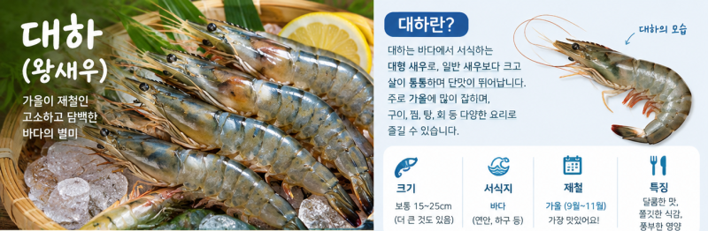 대하 제철부터 맛있게 먹는 법까지, 구매·손질·보관 가이드