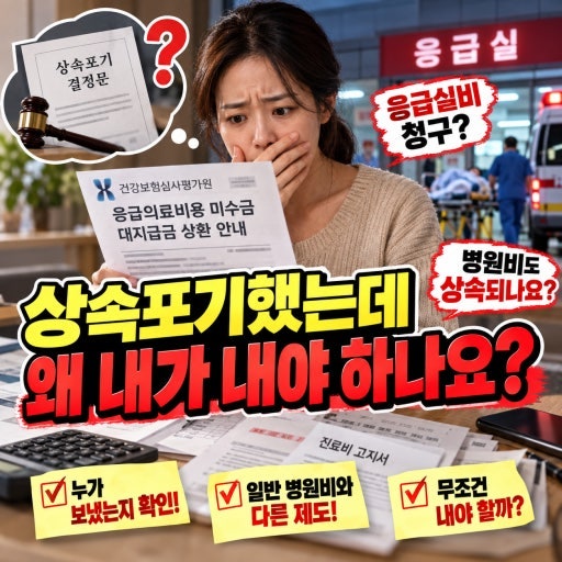 “아버지 빚 상속포기했는데”…2년 전 응급실비는 왜 내가 내야 할까?