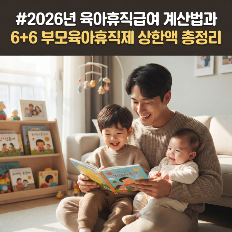 2026년 육아휴직급여 계산법과 6+6 부모육아휴직제 상한액 총정리
