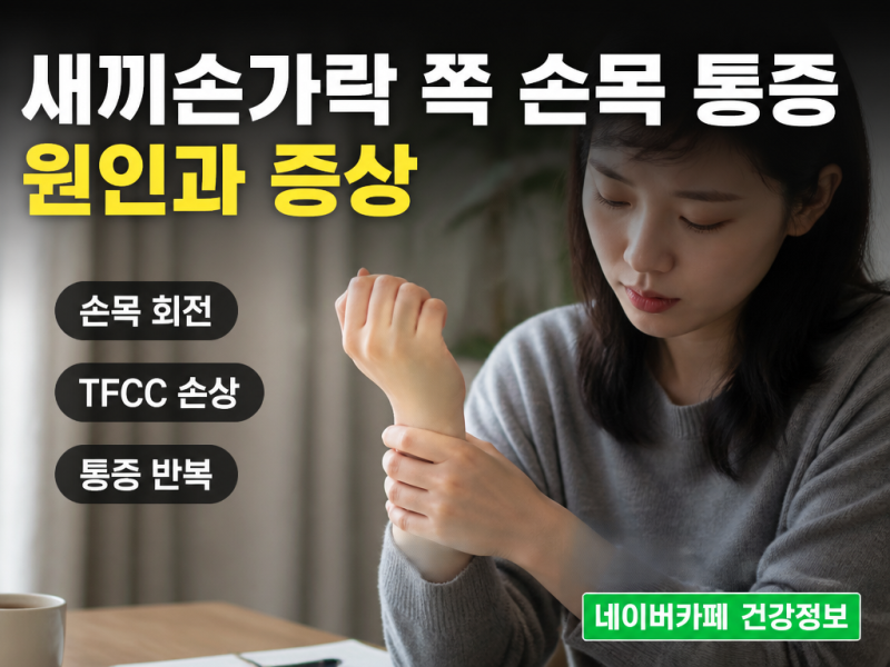 새끼손까락 통증 원인 및 조치 방법