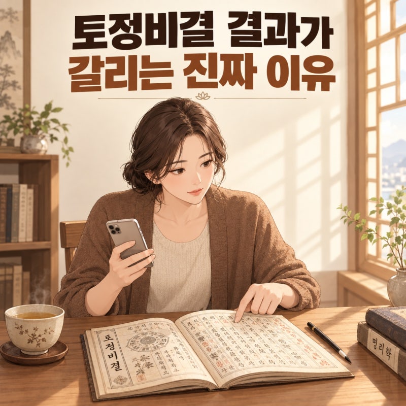 토정비결 무료 풀이, 네이버 운세와 결과가 갈리는 진짜 이유