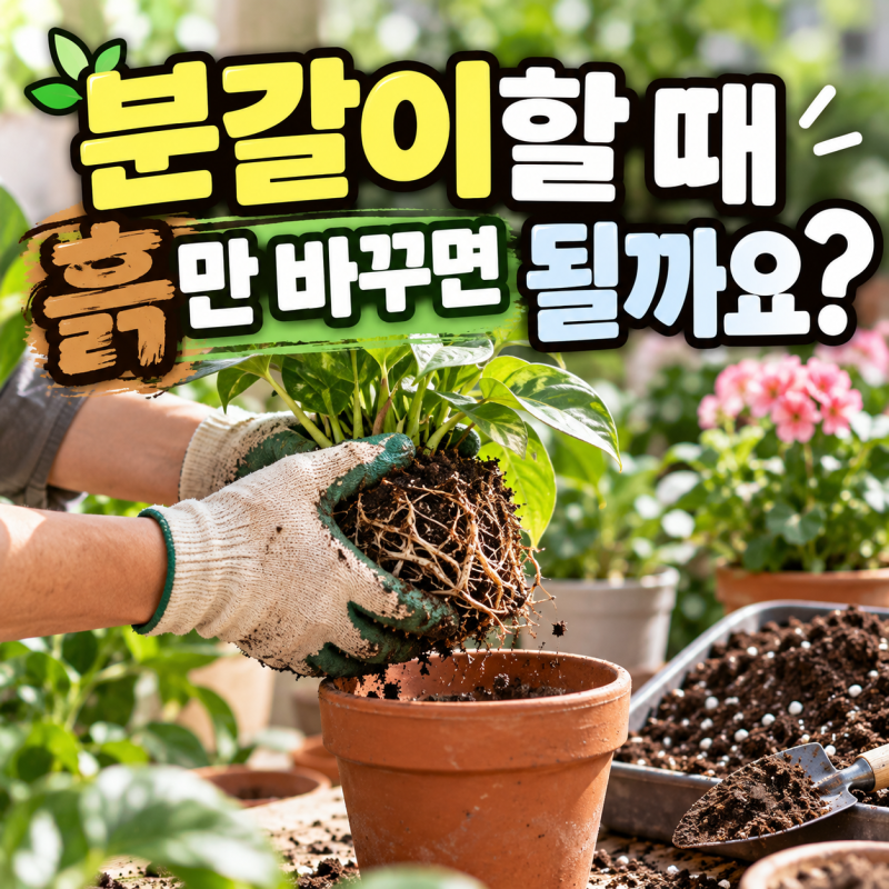 분갈이할 때 흙만 바꾸면 될까요? 식물이 잘 자라는 흙 고르는 방법