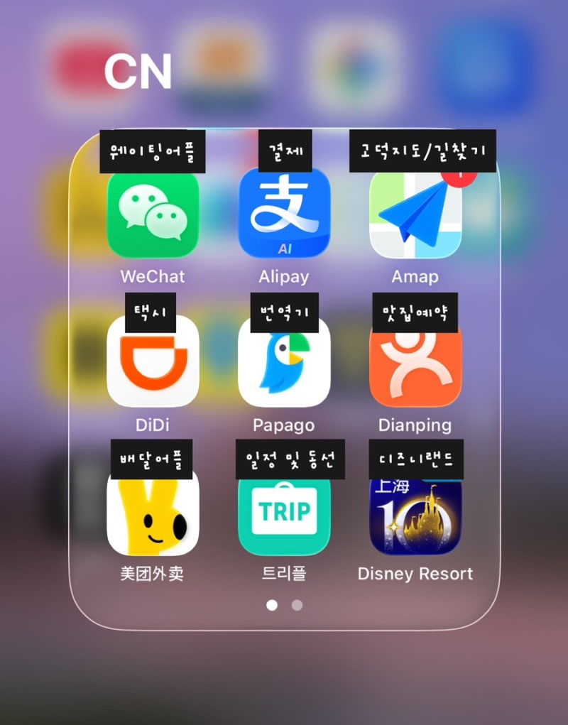 중국 상하이 여행 | 필수어플 추천 _ 위챗·알리페이·고덕지도·따종디엔핑