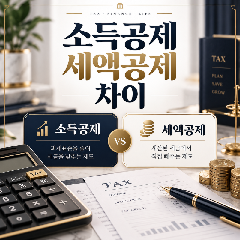 소득공제 세액공제 차이, 100만원씩 공제받아도 환급액이 다른 이유