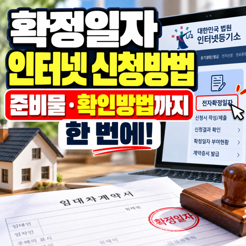 확정일자 인터넷 신청방법, 준비물·확인방법까지 한 번에