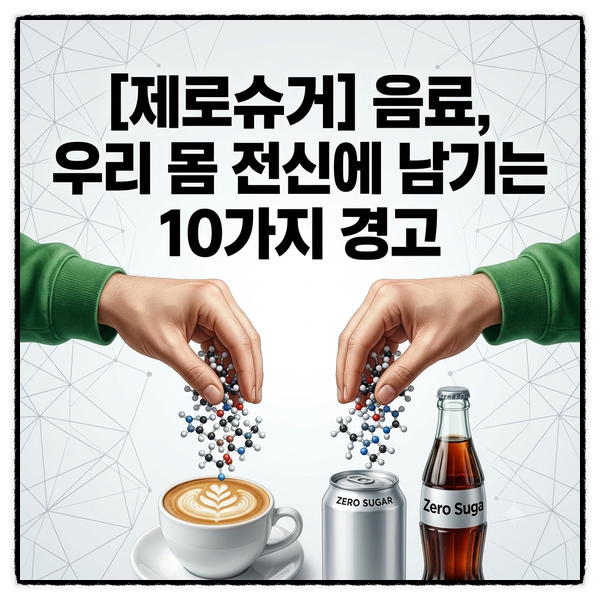 [제로슈거] 음료, 우리 몸 전신에 남기는 10가지 경고