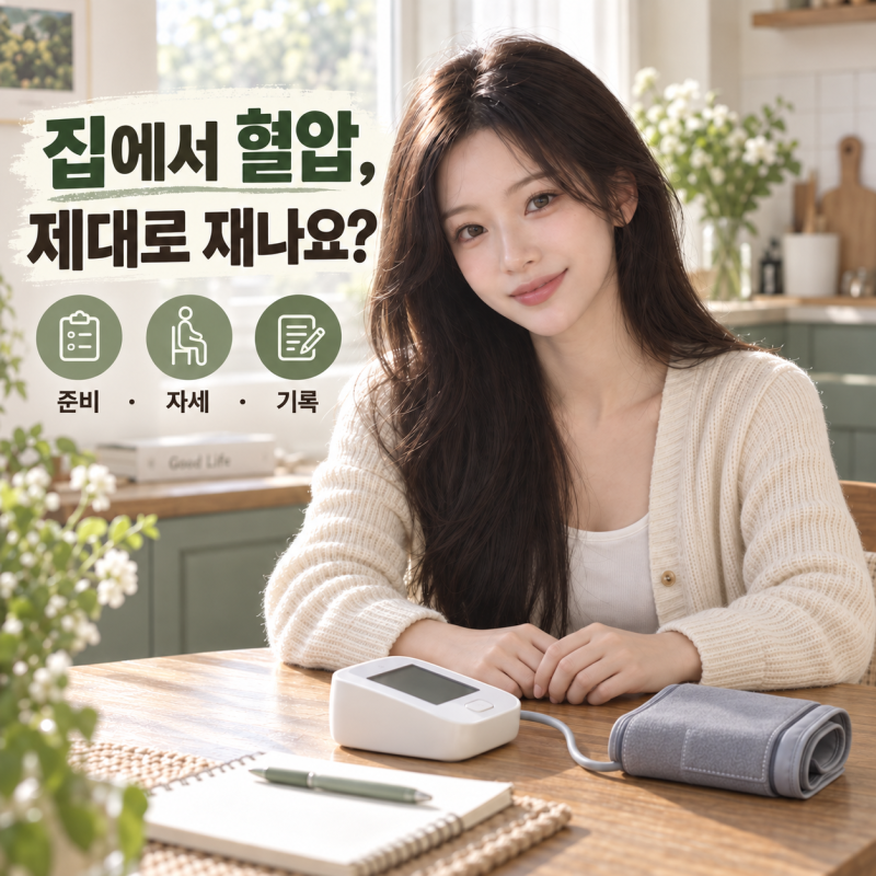집에서 혈압 재는 법, 수치보다 먼저 확인할 자세와 측정 순서
