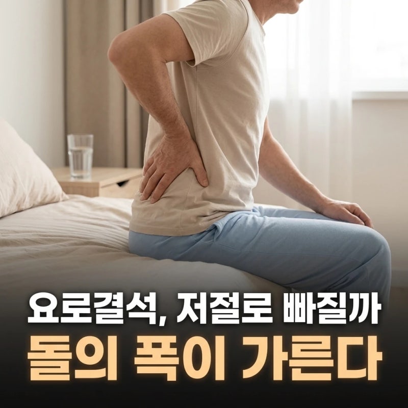 요로결석 증상, 저절로 빠질지는 돌 크기 몇 mm에서 갈립니다