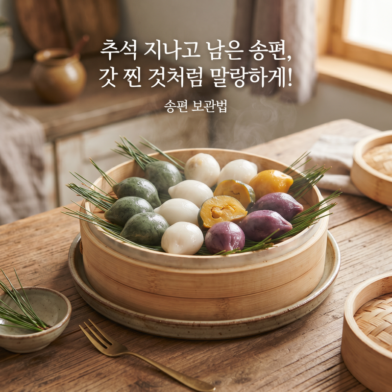 "추석 지나고 남은 송편, 갓 찐 것처럼 말랑하게!" 송편 보관법 | 찐송편 냉동 보관방법부터 ....