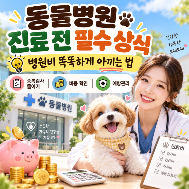 강아지 병원비 아끼는 방법 7가지｜동물병원 진료 전 꼭 알아둘 상식