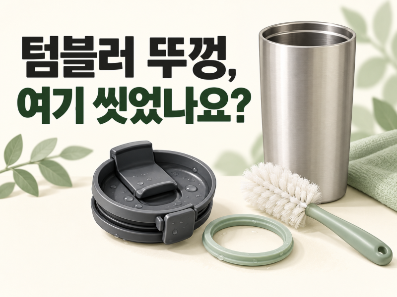 텀블러 세척법｜뚜껑·고무패킹까지 씻고 말리는 순서