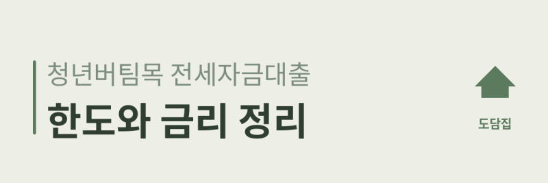 청년버팀목 전세자금대출, 한도와 금리 정리