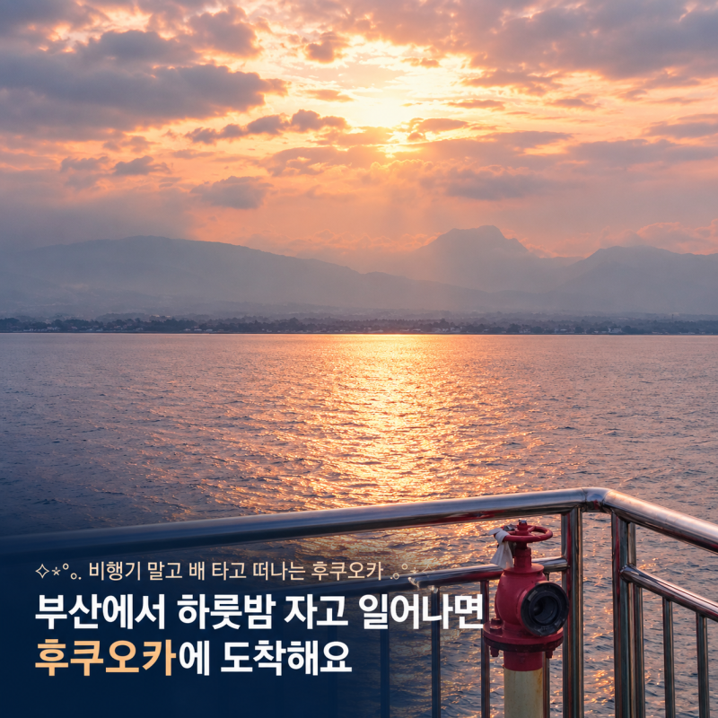 부산 후쿠오카 배편 뉴카멜리아 시간표·요금·예약방법