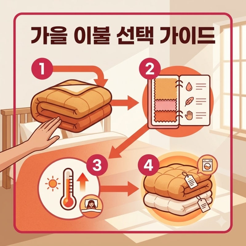 기온 차 큰 날씨에 침구 바꿀 때 가을 차렵이불 실패 없이 고르는 법