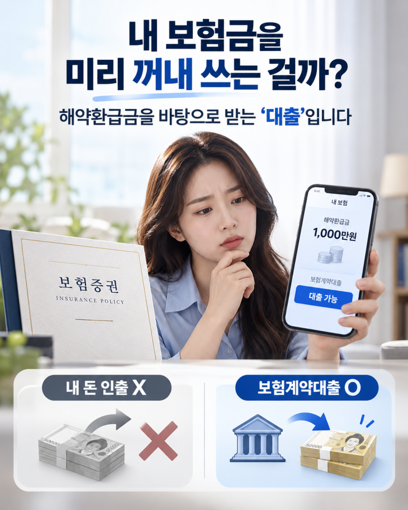 보험계약대출은 내 보험금을 미리 꺼내 쓰는 걸까?