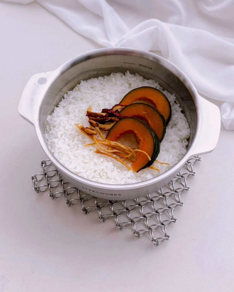 스텐냄비로 짓는 영양밥, 물조절 불조절 시간만 알면 요린이도 실패 없어요