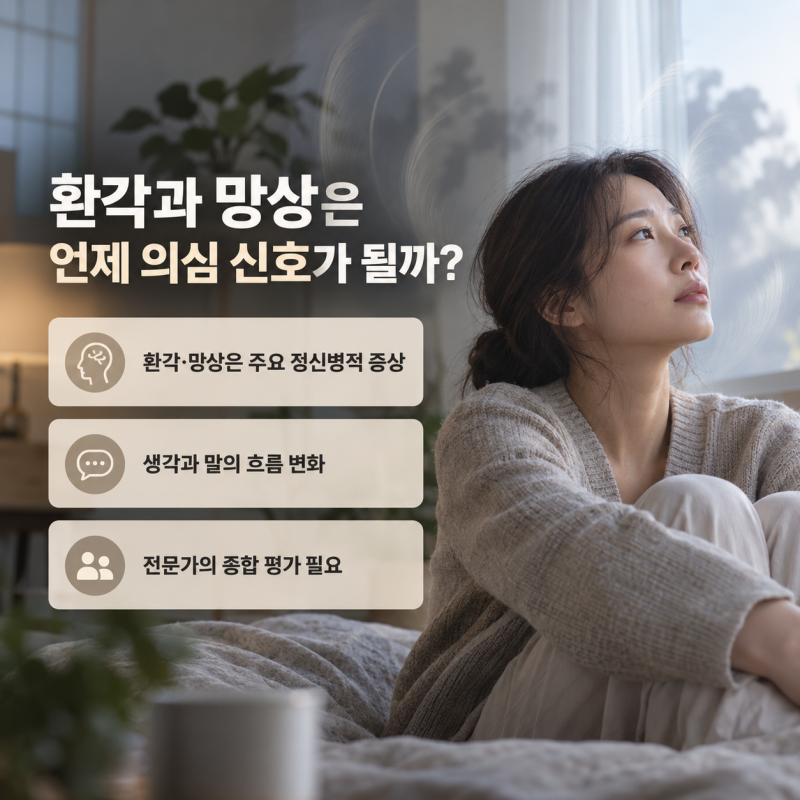조현병 초기증상, 단순한 변화와 진료가 필요한 신호 구분하기