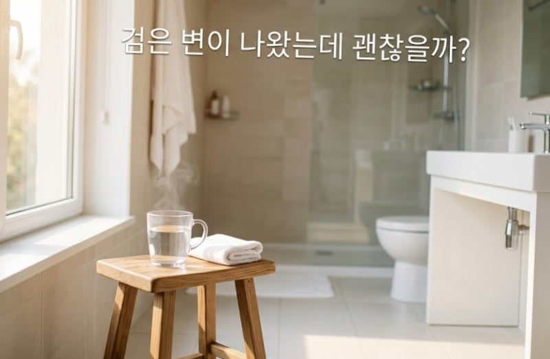 검은 변이 나왔는데 괜찮을까? 음식 때문일 수도 있지만 꼭 확인해야 하는 경우