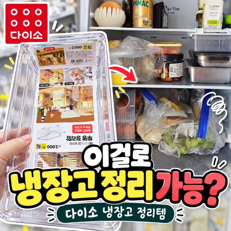 다이소 냉장고 정리템 추천｜2천원·5천원 수납함으로 냉장고 정리해봤어요
