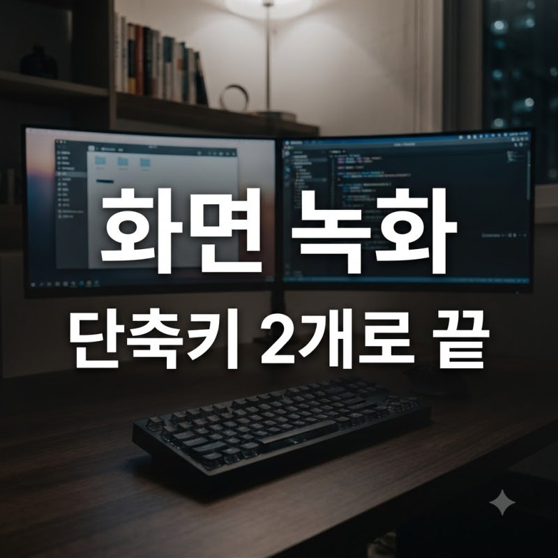 "설마 아직도 프로그램 깔아요?" 단축키 2개로 끝내는 컴퓨터화면녹화키..