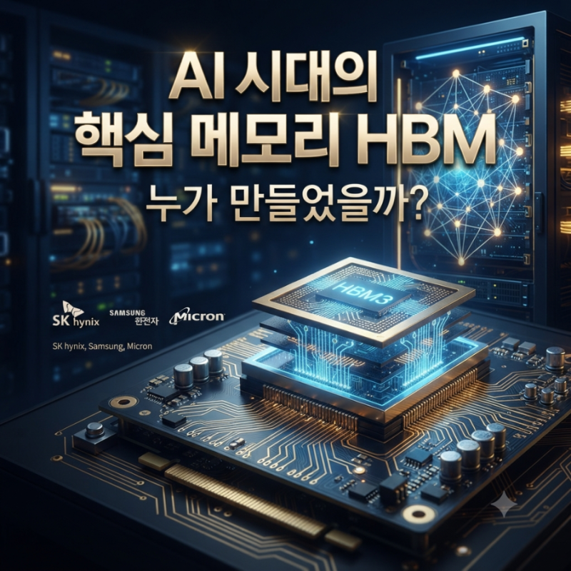 [반도체 상식] AI 시대의 핵심 메모리 HBM, 누가 만들었을까?