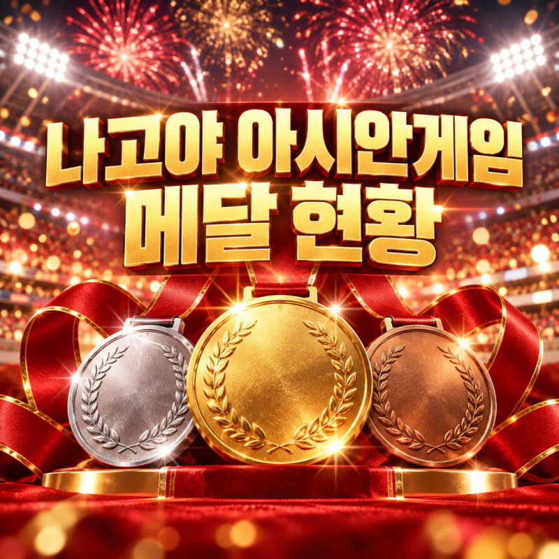 나고야 아시안게임 한국 메달 현황 순위 남은 메달 경기 일정