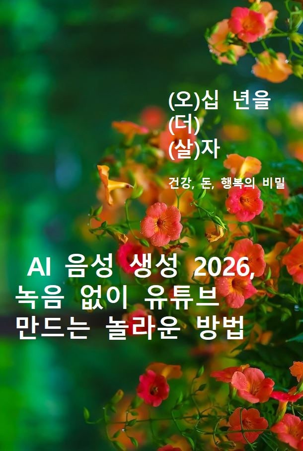 AI 음성 생성 2026, 녹음 없이 유튜브 만드는 놀라운 방법