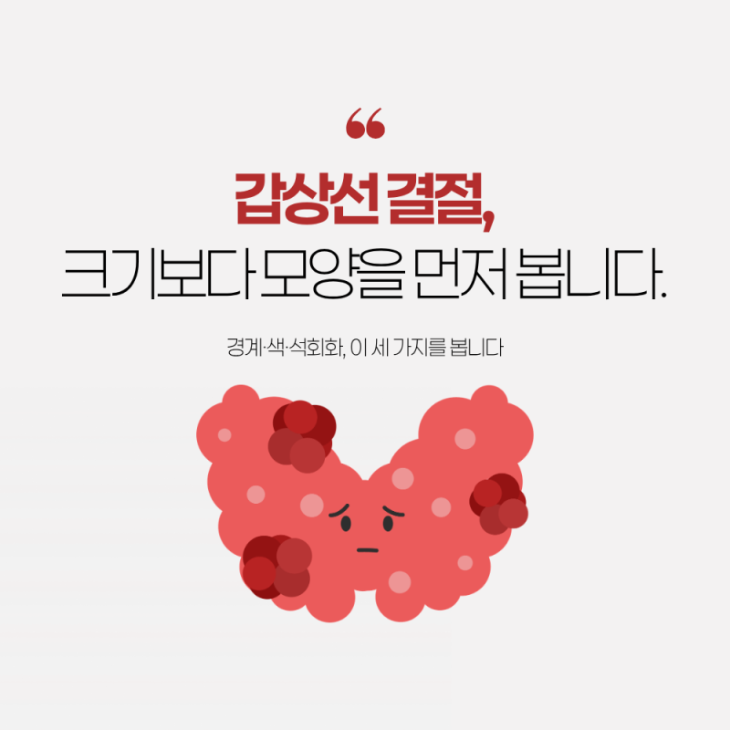 부산 갑상선 초음파 결절 모양이 왜 중요할까요
