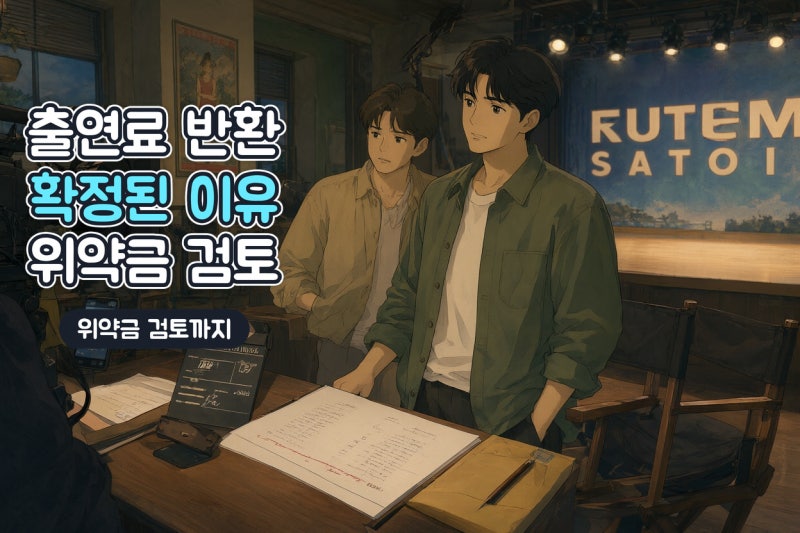 닛몰캐쉬 웹드 출연료 전액 반환 확정…공개 연기와 위약금 검토의 쟁점