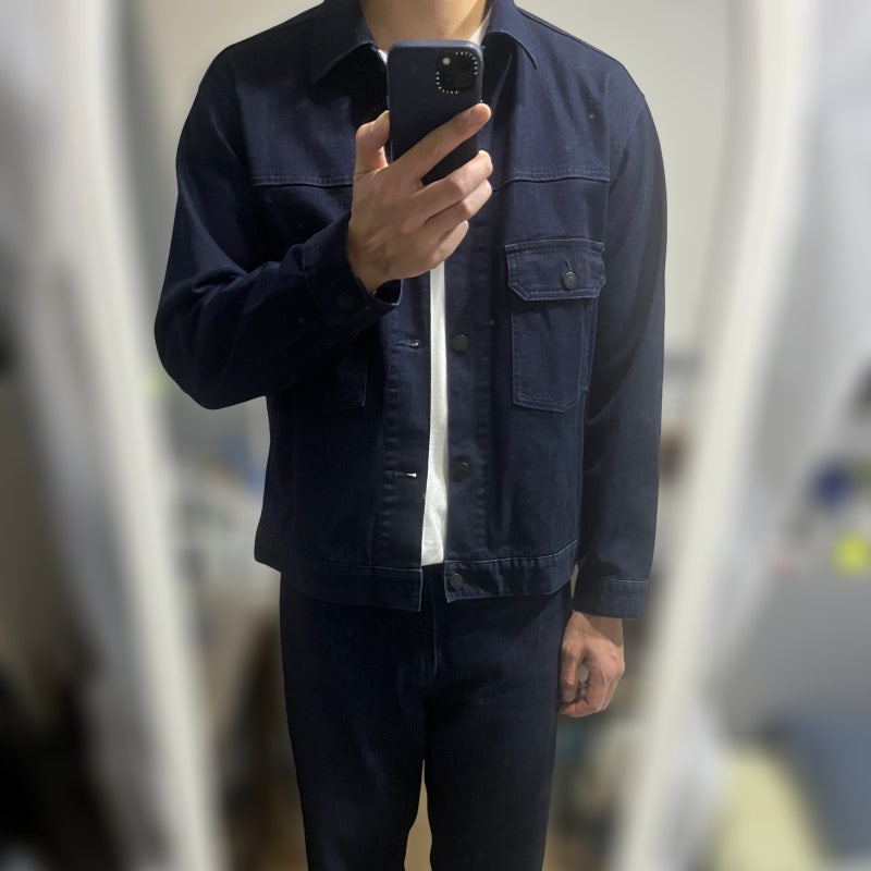 유니클로(uniqlo) 데님트러커재킷 68블루 후기