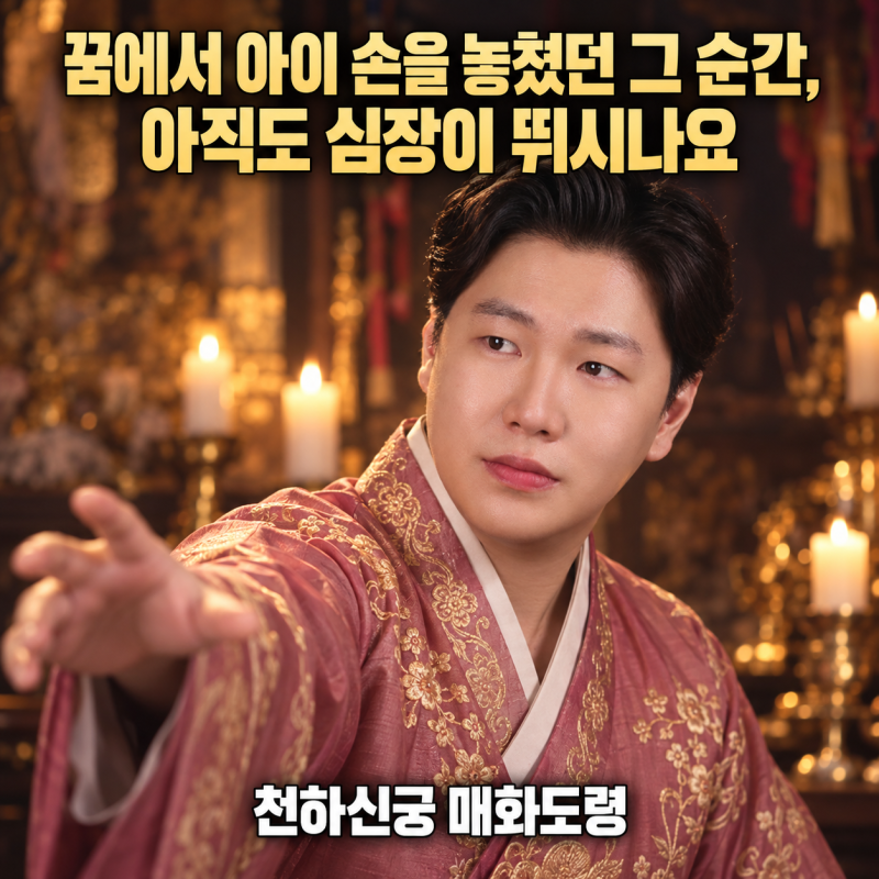 꿈에서 아이 손을 놓쳤던 그 순간, 아직도 심장이 뛰시나요 — 천하신궁 매화도령의 아이잃....