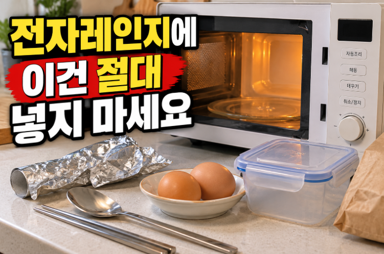 전자레인지에 넣으면 안 되는 것 6가지｜모르면 화재·폭발 위험 있어요
