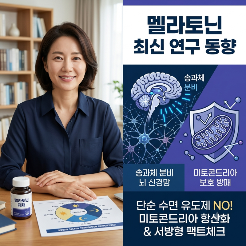 멜라토닌 최신 연구 학술 정보와 의사가 강조하는 서방형 복용법