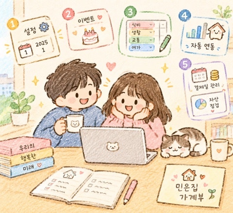 [민은집 자산기록 #5] 신혼부부 가계부 엑셀 양식 공유:10년 장기플랜이 된 내 집 마련