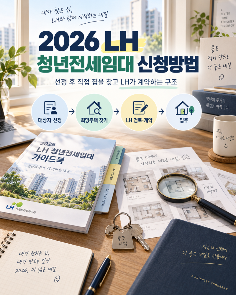 2026 LH 청년전세임대 신청방법 ｜지원한도·본인부담금·집 구하는 순서까지 실전 정리