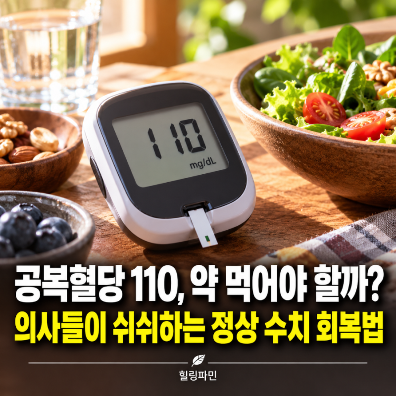 공복혈당 110, 약 먹어야 할까? 의사들이 쉬쉬하는 정상 수치 회복법