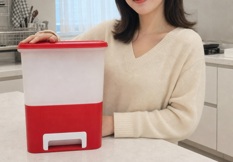쌀통 4개 써보고 결국 타파웨어로 정착한 후기 — 타파웨어 스마트키퍼 | 샐마 X 프라우허 공....
